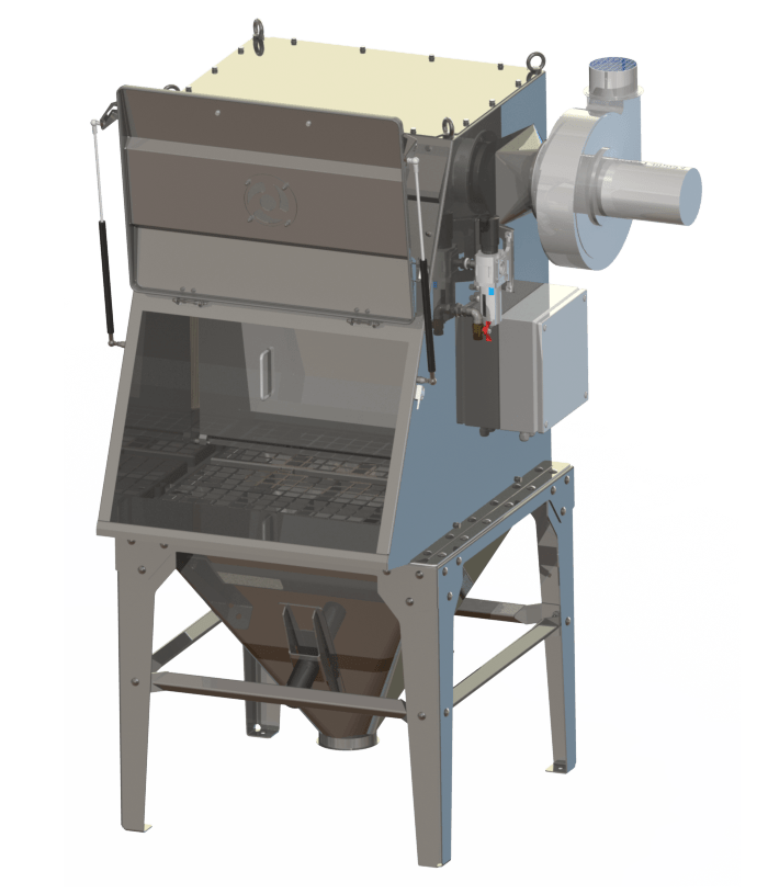 STB sack tip station operating diagram – 3 steps