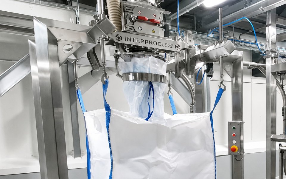 Stacja napełniania worków big-bag InterProcess z ważeniem