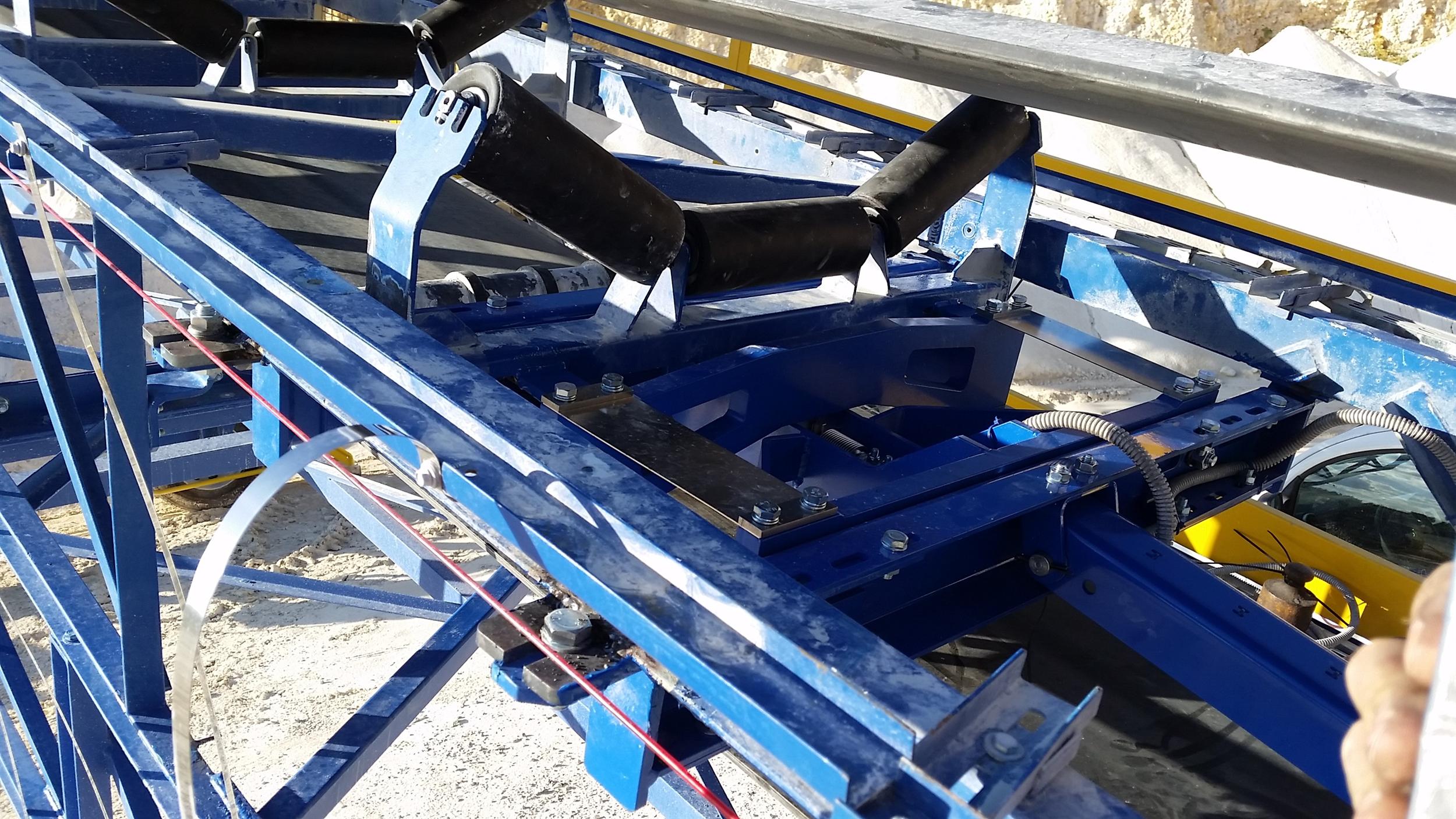 WPC belt scale installed on a conveyor at an aggregate quarry
